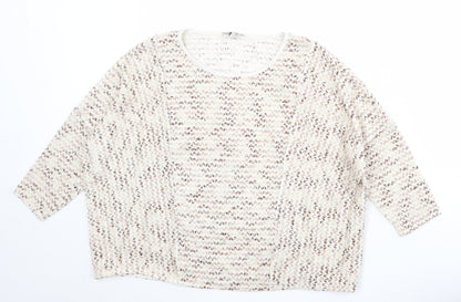 Womens UK Size 6 NEXT Beige Pullover Jumper