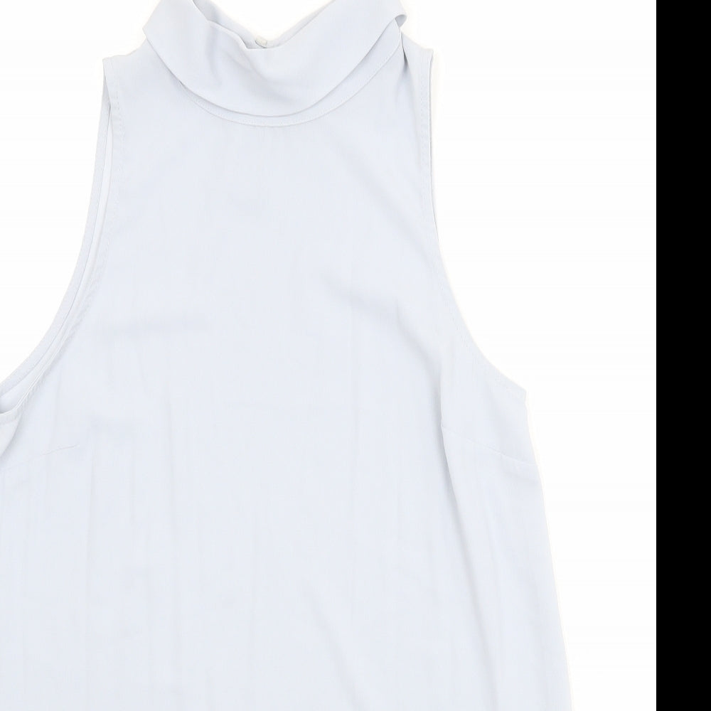 Womens UK Size 12 New Look Blue Basic Tank
