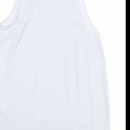 Womens UK Size 12 New Look Blue Basic Tank