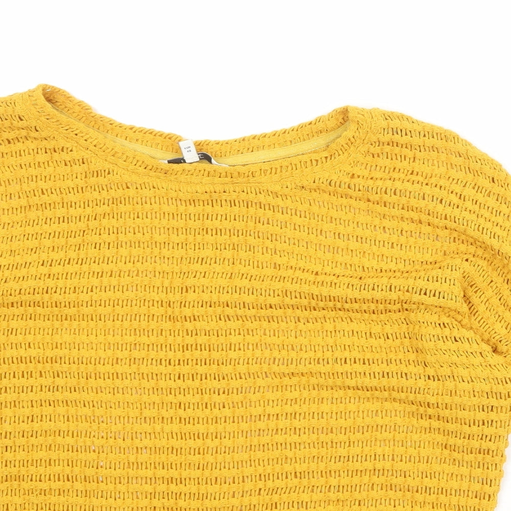 Womens UK Size 12 NEXT Yellow Pullover Jumper