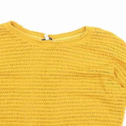 Womens UK Size 12 NEXT Yellow Pullover Jumper