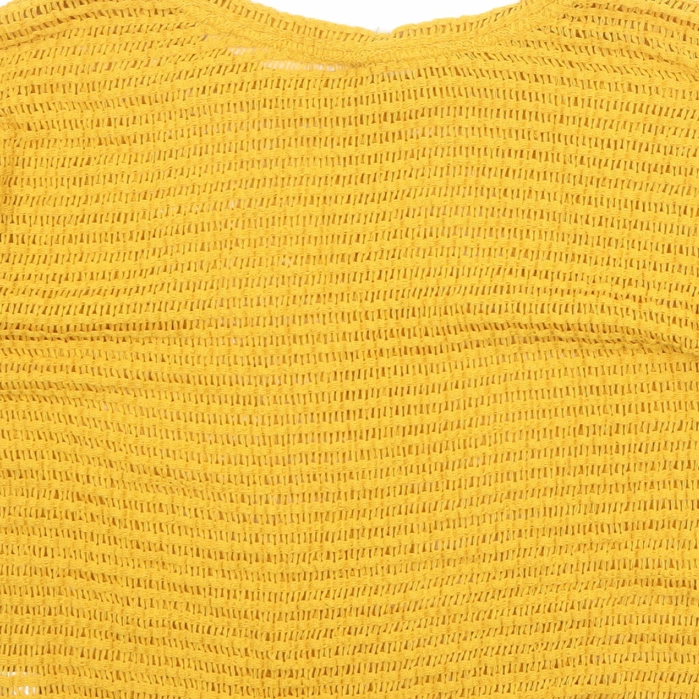 Womens UK Size 12 NEXT Yellow Pullover Jumper