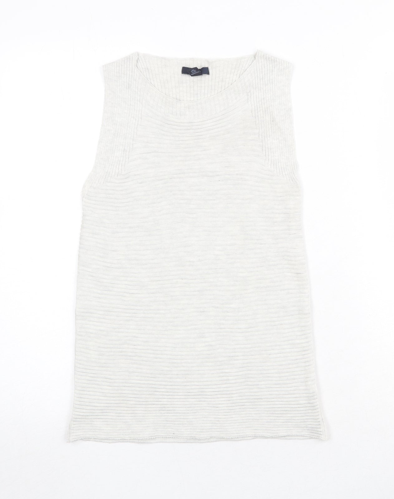 Gap Womens Grey Boat Neck Polyester Pullover Jumper Size S - Textured