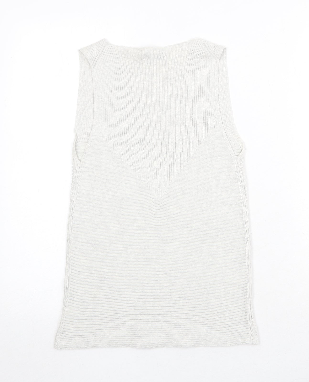 Gap Womens Grey Boat Neck Polyester Pullover Jumper Size S - Textured