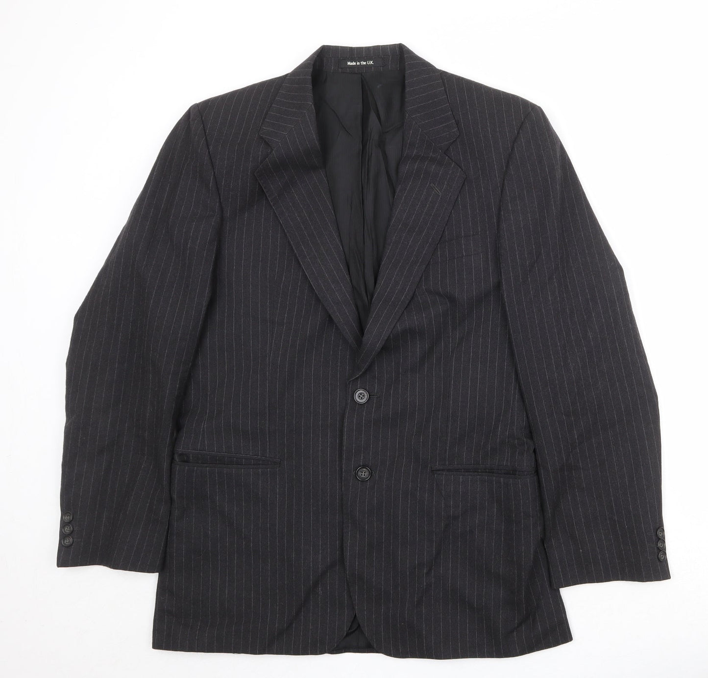 Mens UK Size 38 St Michael Regular Black Suit Jacket