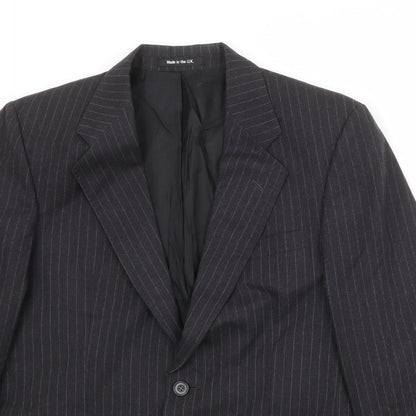 Mens UK Size 38 St Michael Regular Black Suit Jacket