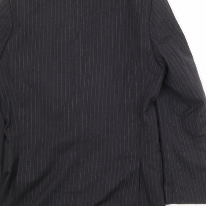 Mens UK Size 38 St Michael Regular Black Suit Jacket