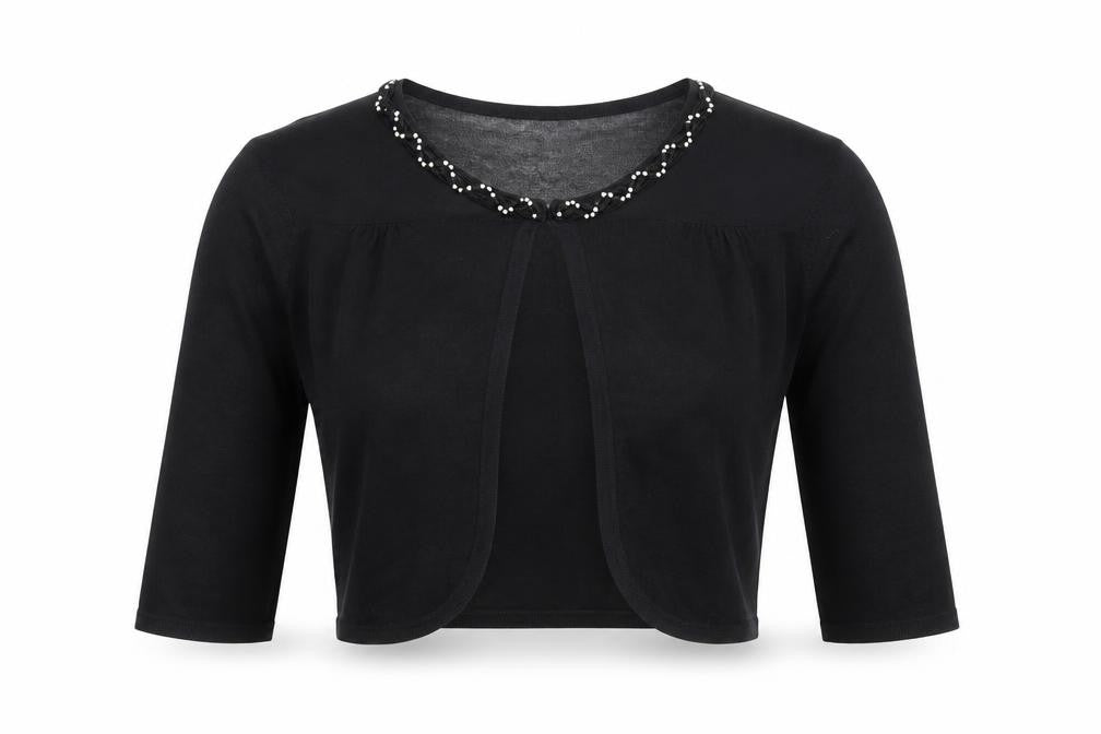 Womens UK Size M Coast Black Shrug Jumper