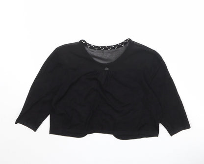 Womens UK Size M Coast Black Shrug Jumper