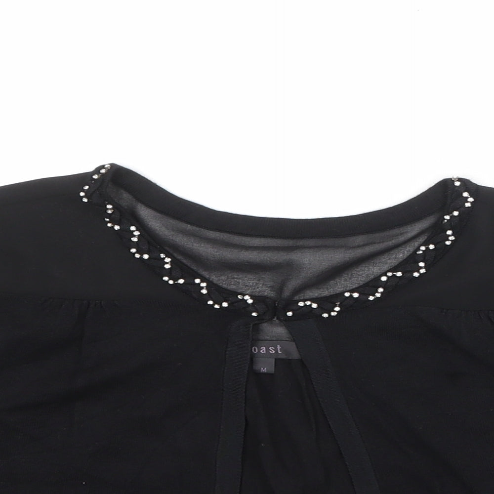 Womens UK Size M Coast Black Shrug Jumper