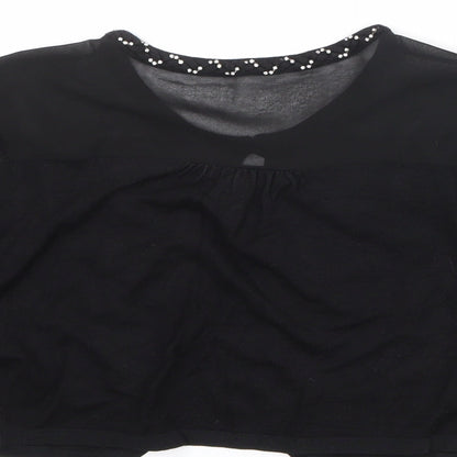 Womens UK Size M Coast Black Shrug Jumper