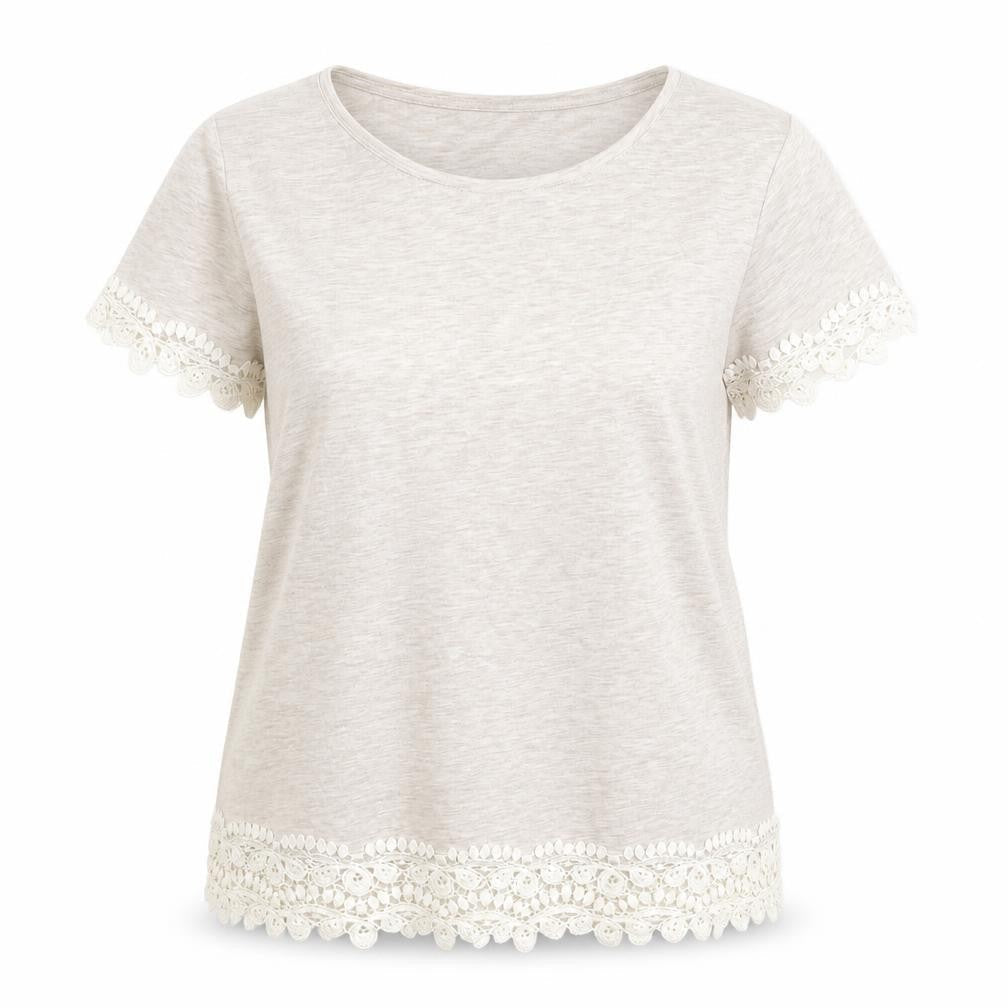 Womens UK Size 12 Dorothy Perkins Beige Basic T-Shirt