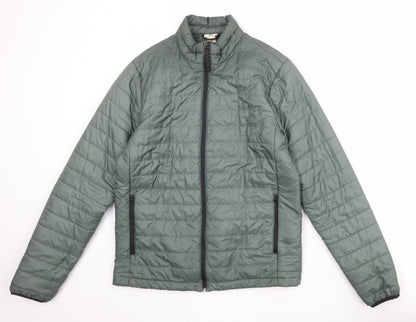 Womens UK Size S H&M Green Quilted Coat