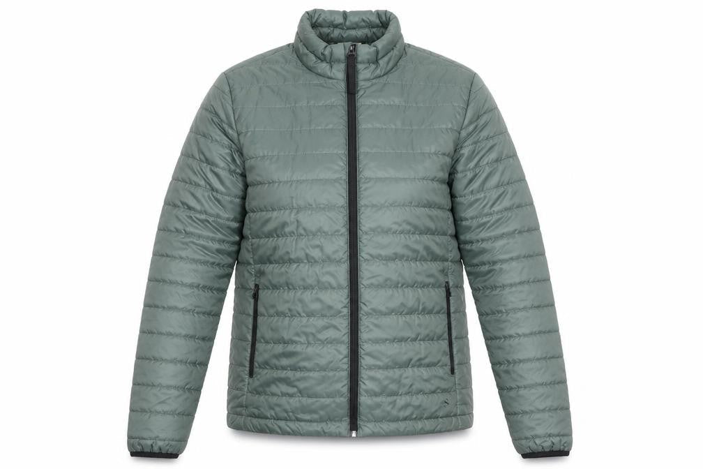 Womens UK Size S H&M Green Quilted Coat