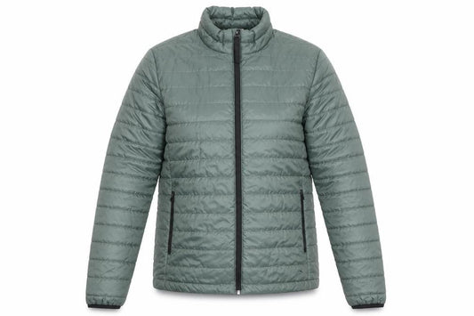 Womens UK Size S H&M Green Quilted Coat