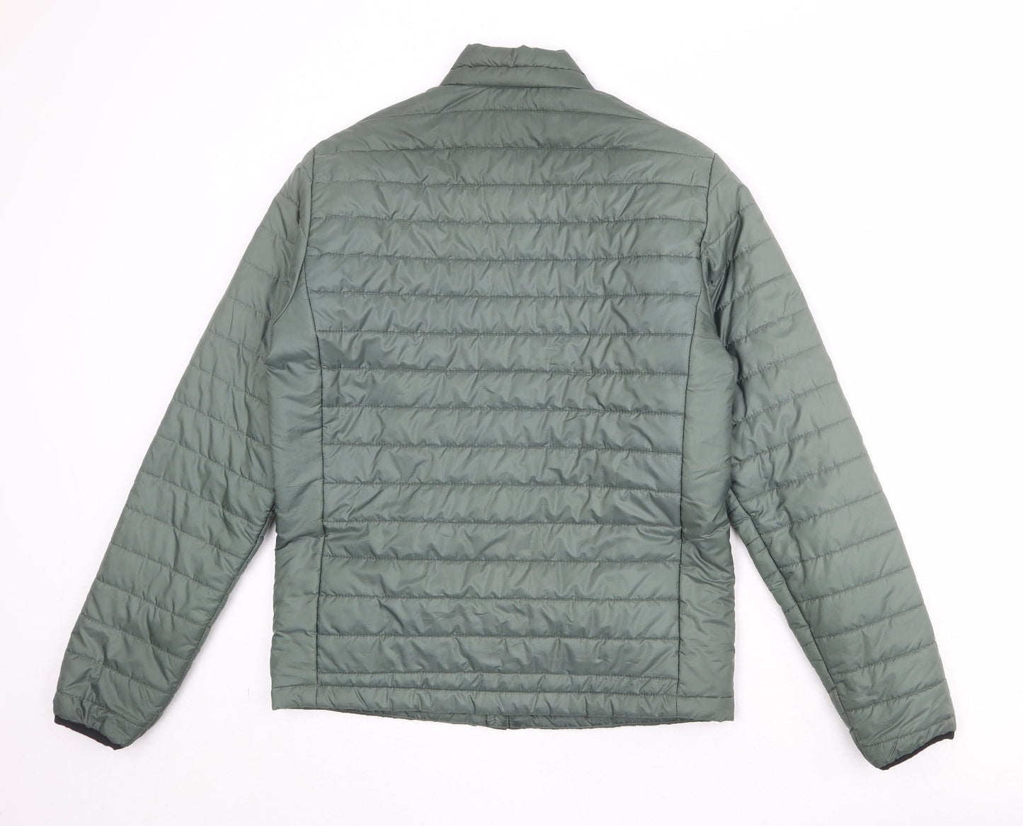 Womens UK Size S H&M Green Quilted Coat