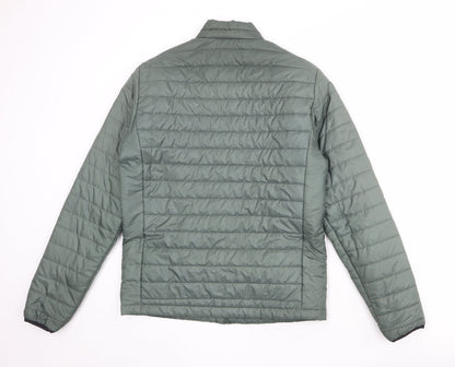 Womens UK Size S H&M Green Quilted Coat