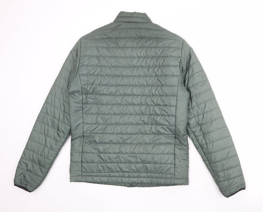 Womens UK Size S H&M Green Quilted Coat