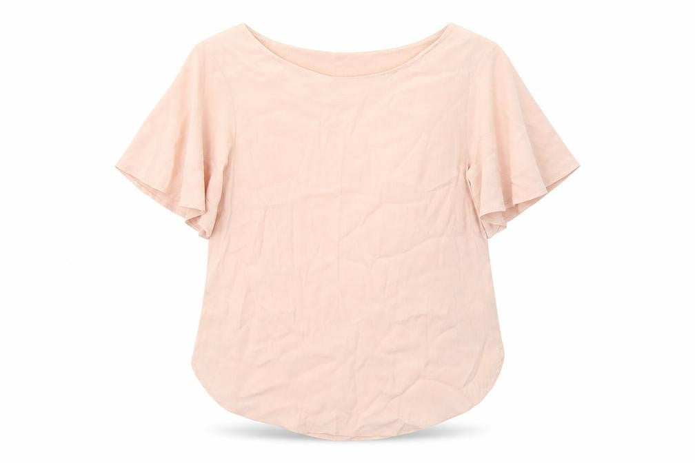 Womens UK Size 6 H&M Pink Basic T-Shirt