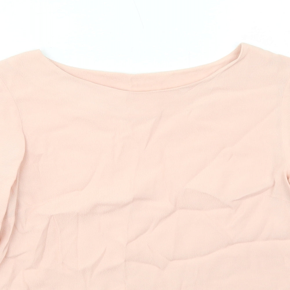 Womens UK Size 6 H&M Pink Basic T-Shirt