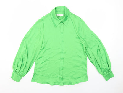 Womens UK Size 6 Marks and Spencer Green Basic Button-Up
