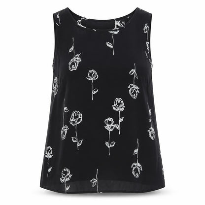Womens UK Size 12 C&A Black Basic Tank