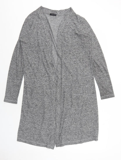 Cotton On Womens Grey V-Neck Polyester Cardigan Jumper Size M