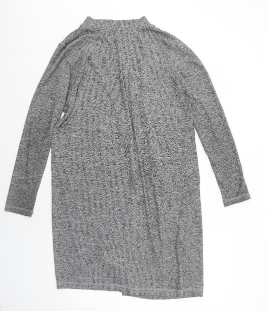 Cotton On Womens Grey V-Neck Polyester Cardigan Jumper Size M