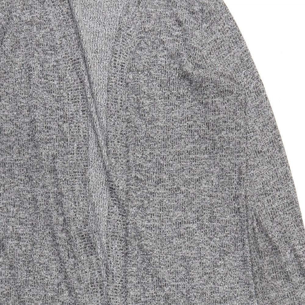 Cotton On Womens Grey V-Neck Polyester Cardigan Jumper Size M