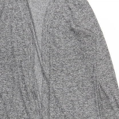 Cotton On Womens Grey V-Neck Polyester Cardigan Jumper Size M