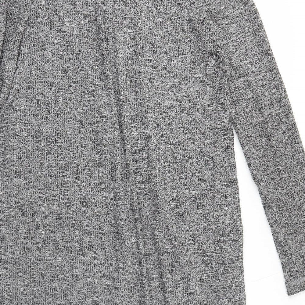 Cotton On Womens Grey V-Neck Polyester Cardigan Jumper Size M