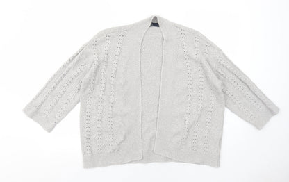 Womens UK Size 18 EWM Grey Cardigan Jumper