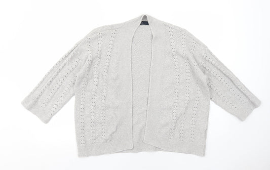 Womens UK Size 18 EWM Grey Cardigan Jumper