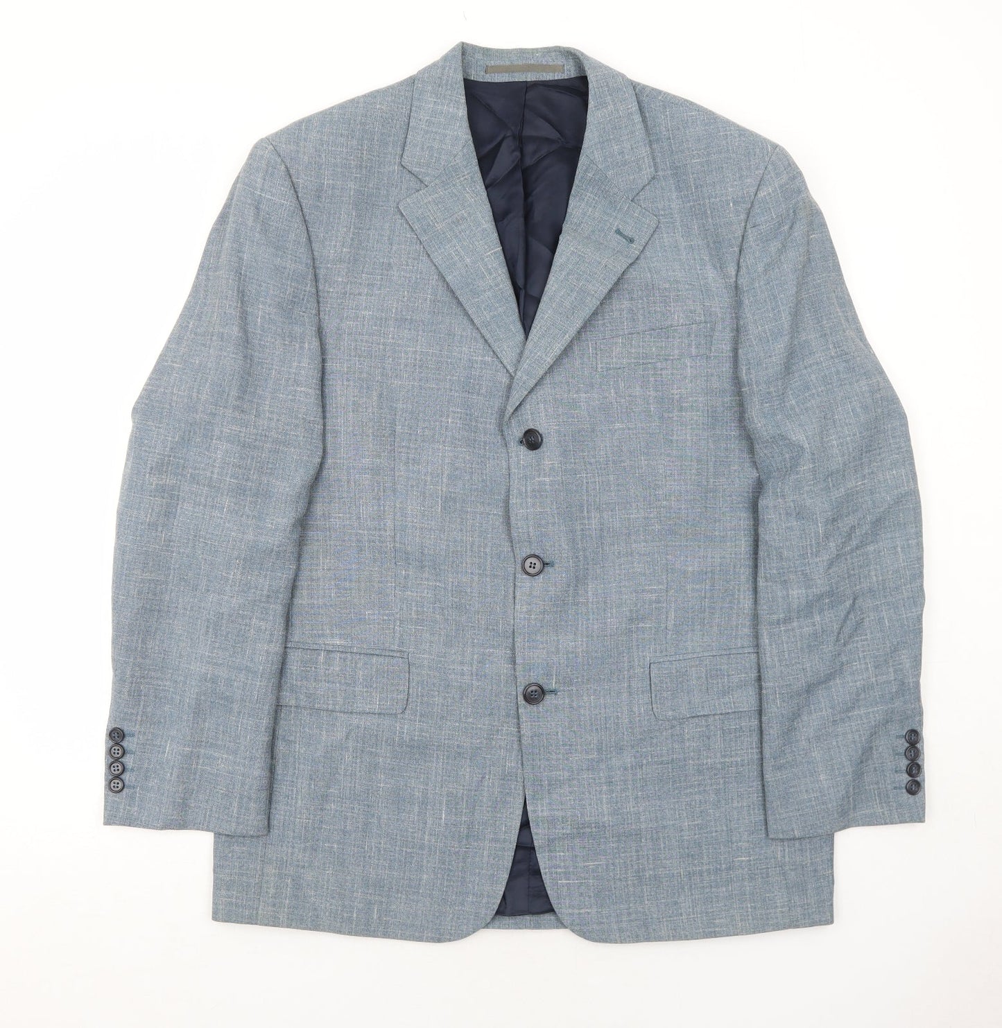 Mens UK Size 40 Digel Regular Blue Suit Jacket