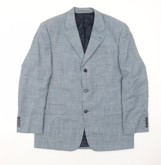 Mens UK Size 40 Digel Regular Blue Suit Jacket