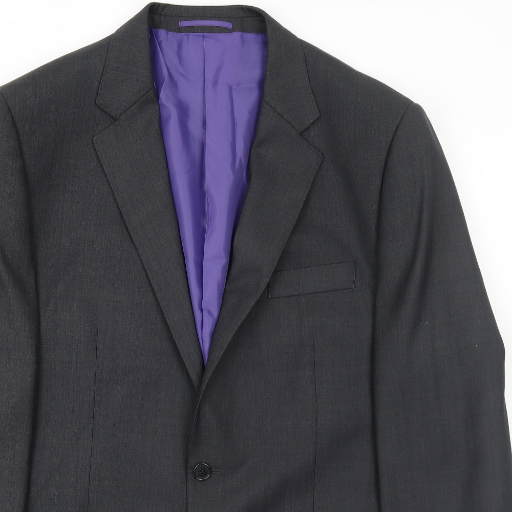 Mens UK Size 44 Milan Collection Regular Grey Suit Jacket