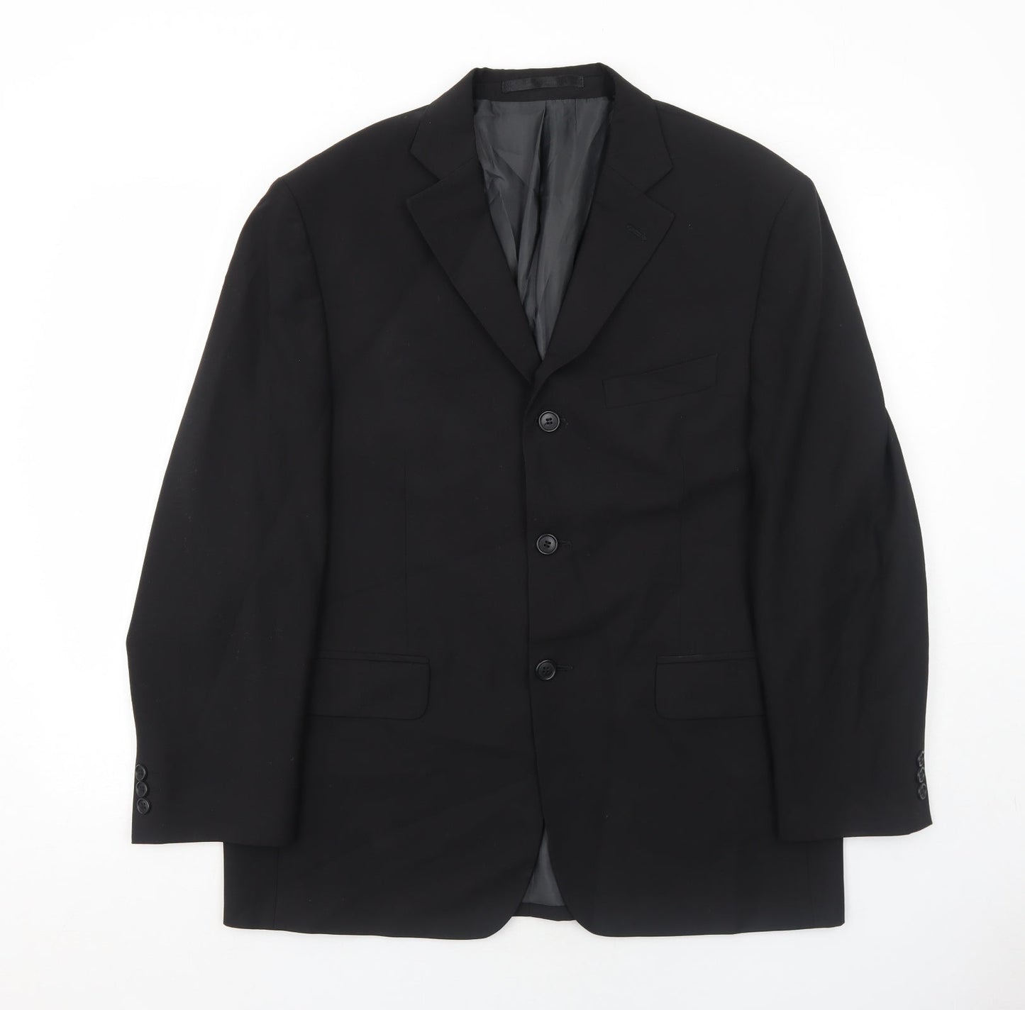 Mens UK Size 40 Marks and Spencer Regular Black Suit Jacket
