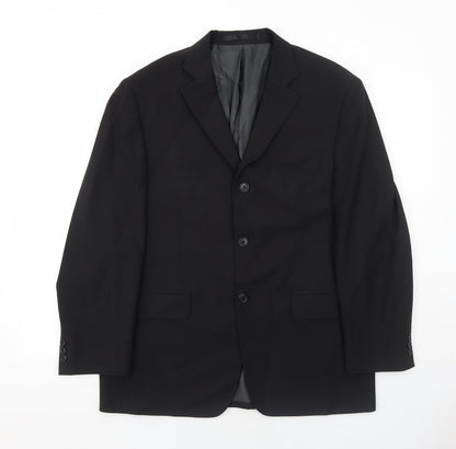 Mens UK Size 40 Marks and Spencer Regular Black Suit Jacket