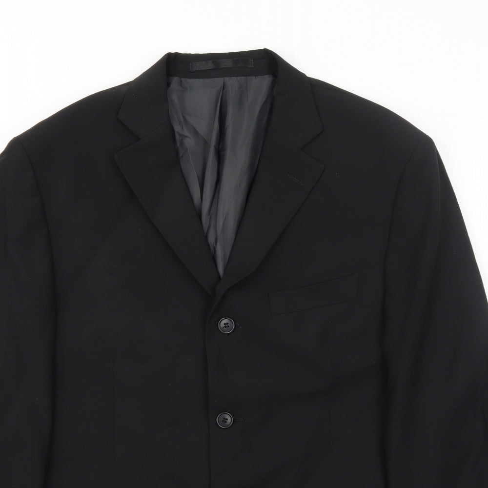 Mens UK Size 40 Marks and Spencer Regular Black Suit Jacket