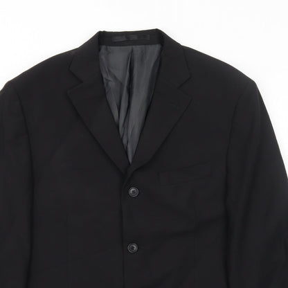 Mens UK Size 40 Marks and Spencer Regular Black Suit Jacket