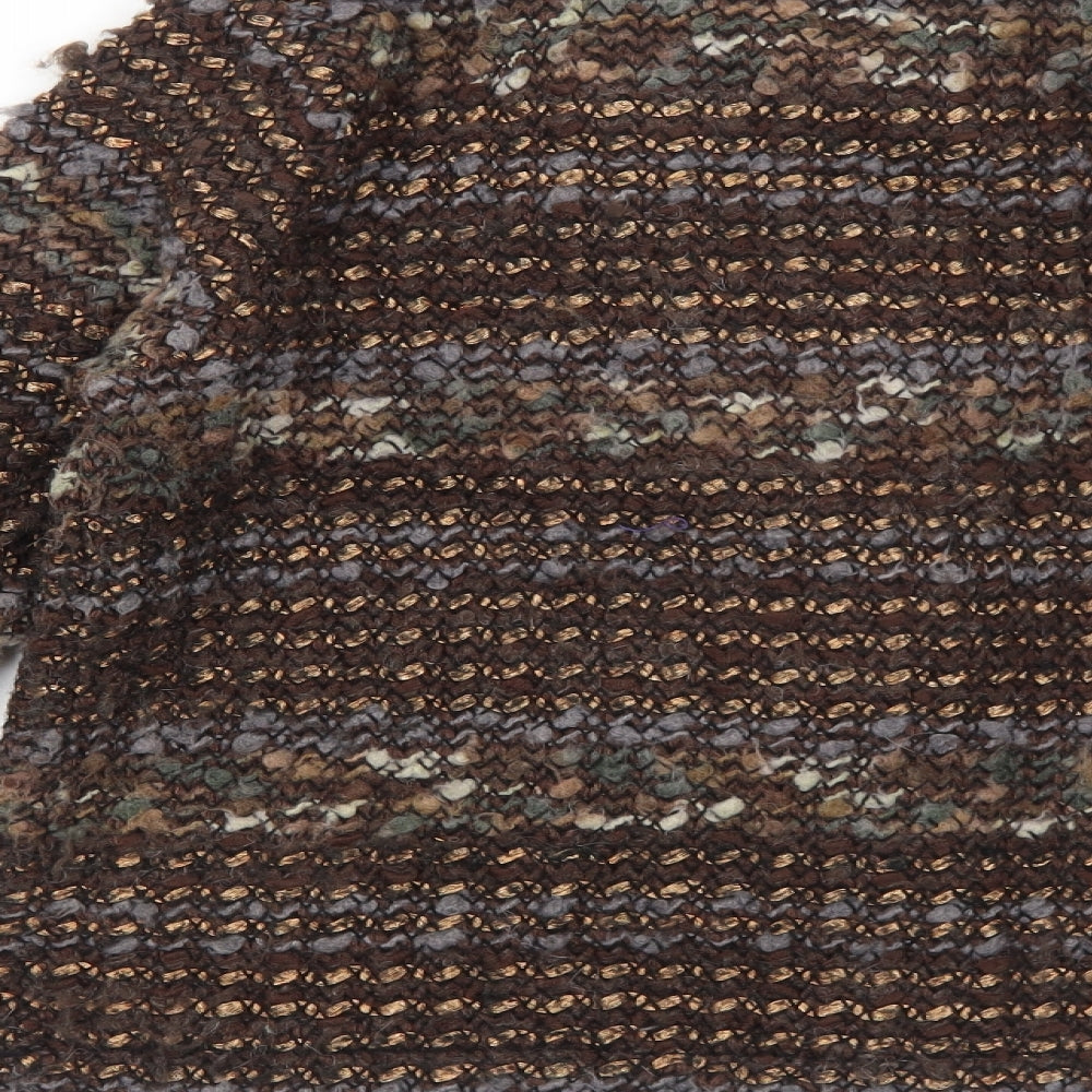 Womens UK Size XL Gharani Strok Brown Jacket