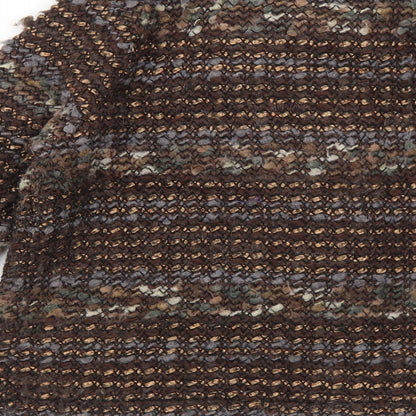 Womens UK Size XL Gharani Strok Brown Jacket