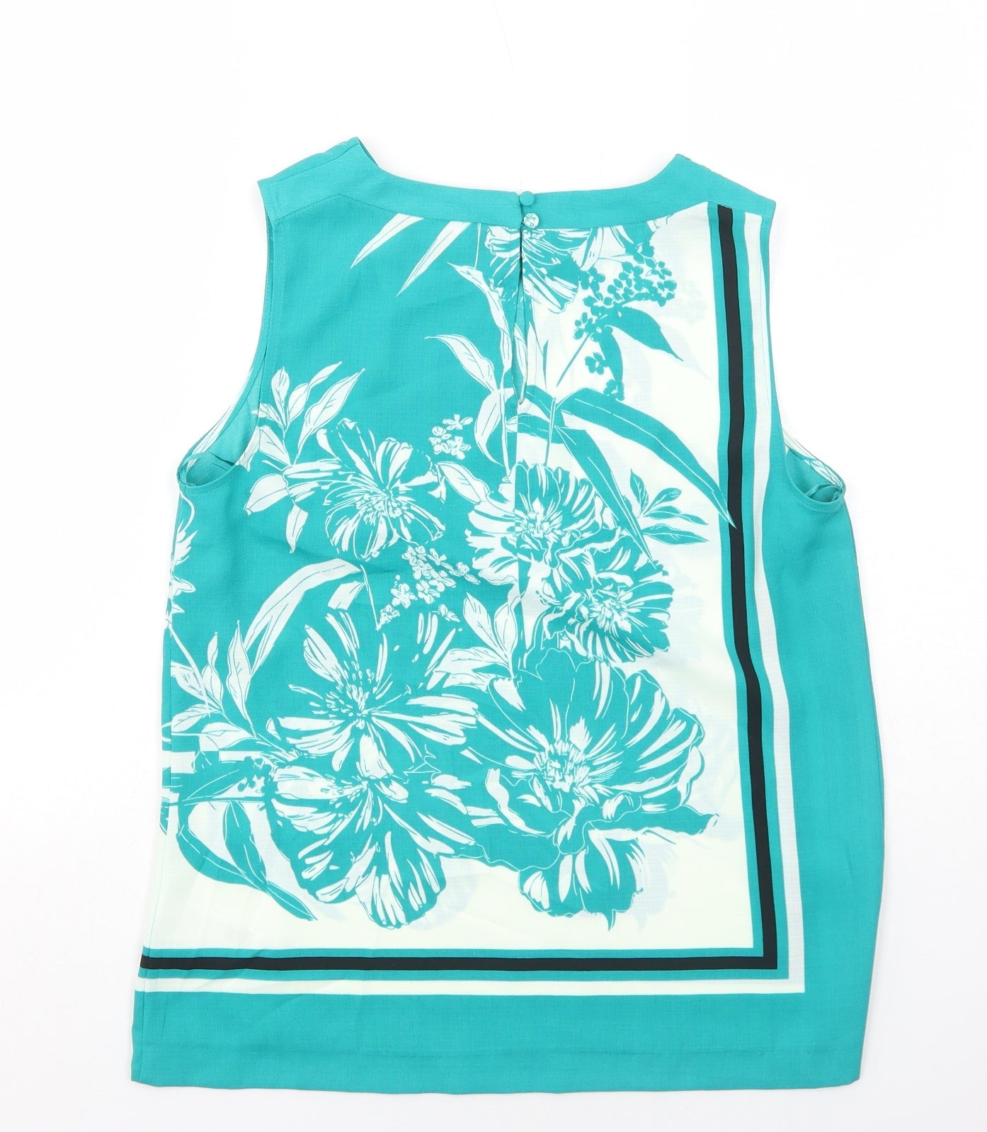 Womens UK Size 10 Principles Green Basic Tank