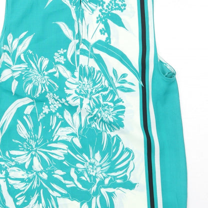 Womens UK Size 10 Principles Green Basic Tank