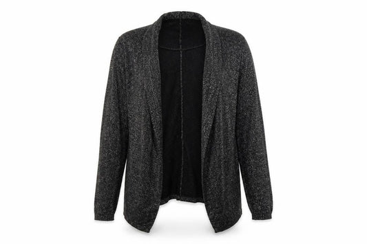 Womens UK Size 18 Cotton Traders Black Cardigan Jumper