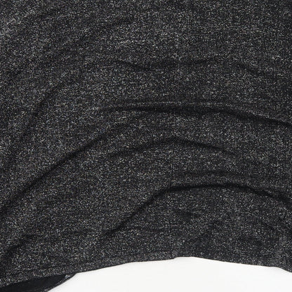 Womens UK Size 18 Cotton Traders Black Cardigan Jumper
