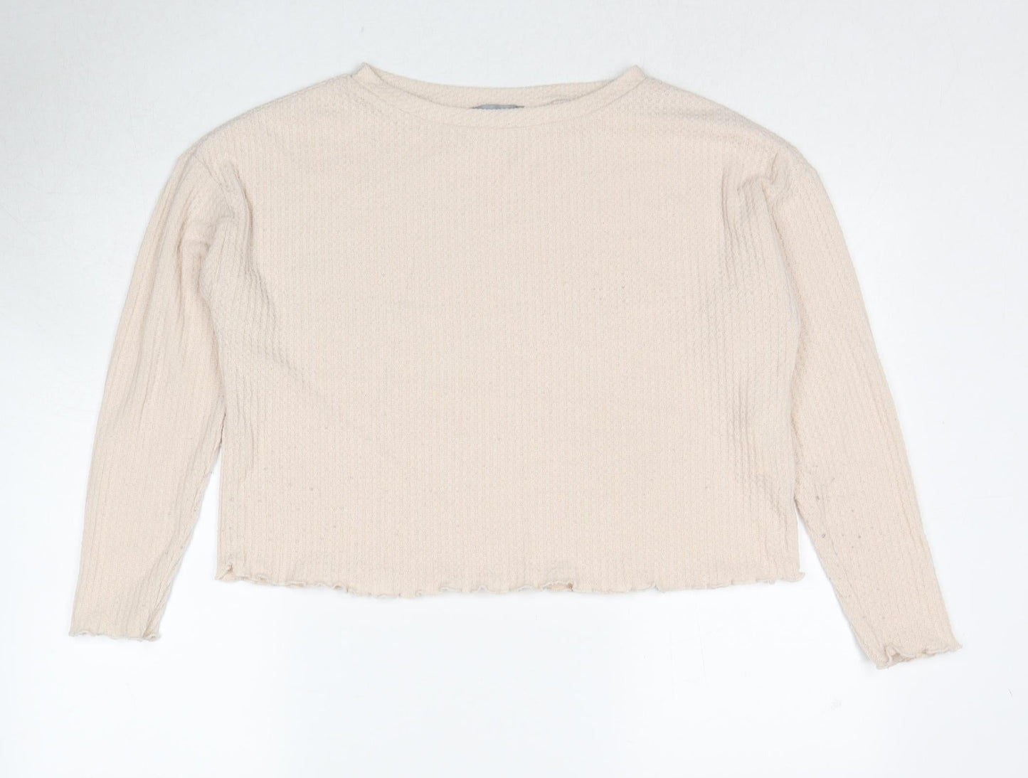 Womens UK Size S New Look Beige Pullover Jumper