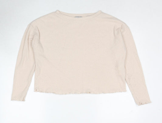 Womens UK Size S New Look Beige Pullover Jumper
