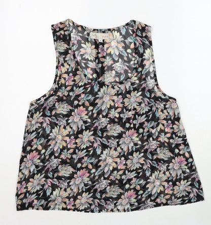 Womens UK Size 10 Cameo Rose Multicoloured Basic Tank
