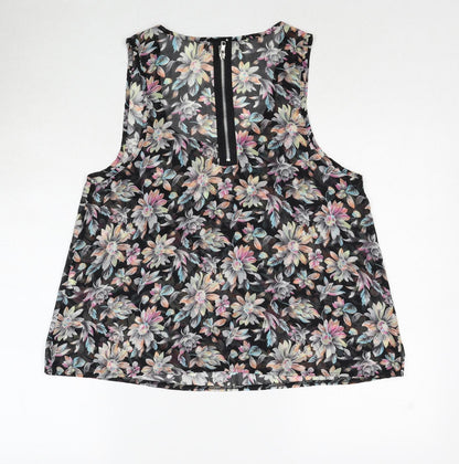Womens UK Size 10 Cameo Rose Multicoloured Basic Tank